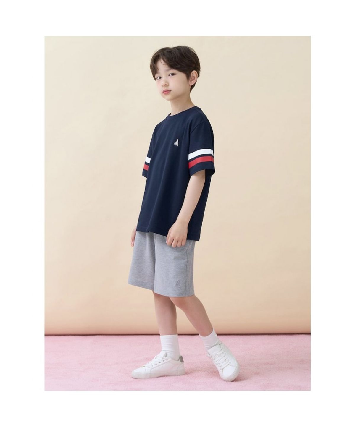 빈폴 키즈(BEANPOLE KIDS) 피케 반소매 상하세트  네이비 (BI6342U07R)