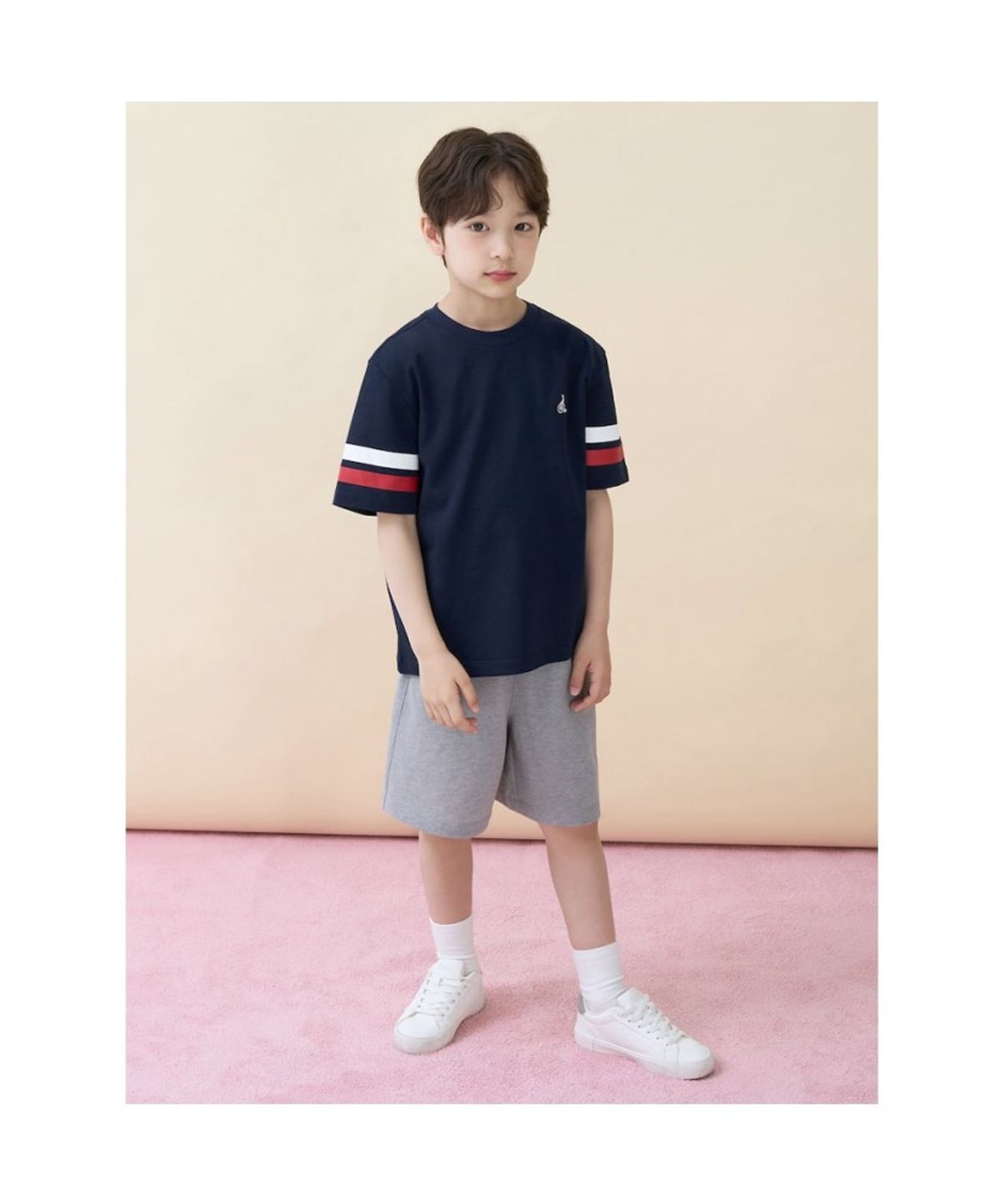 빈폴 키즈(BEANPOLE KIDS) 피케 반소매 상하세트  네이비 (BI6342U07R)
