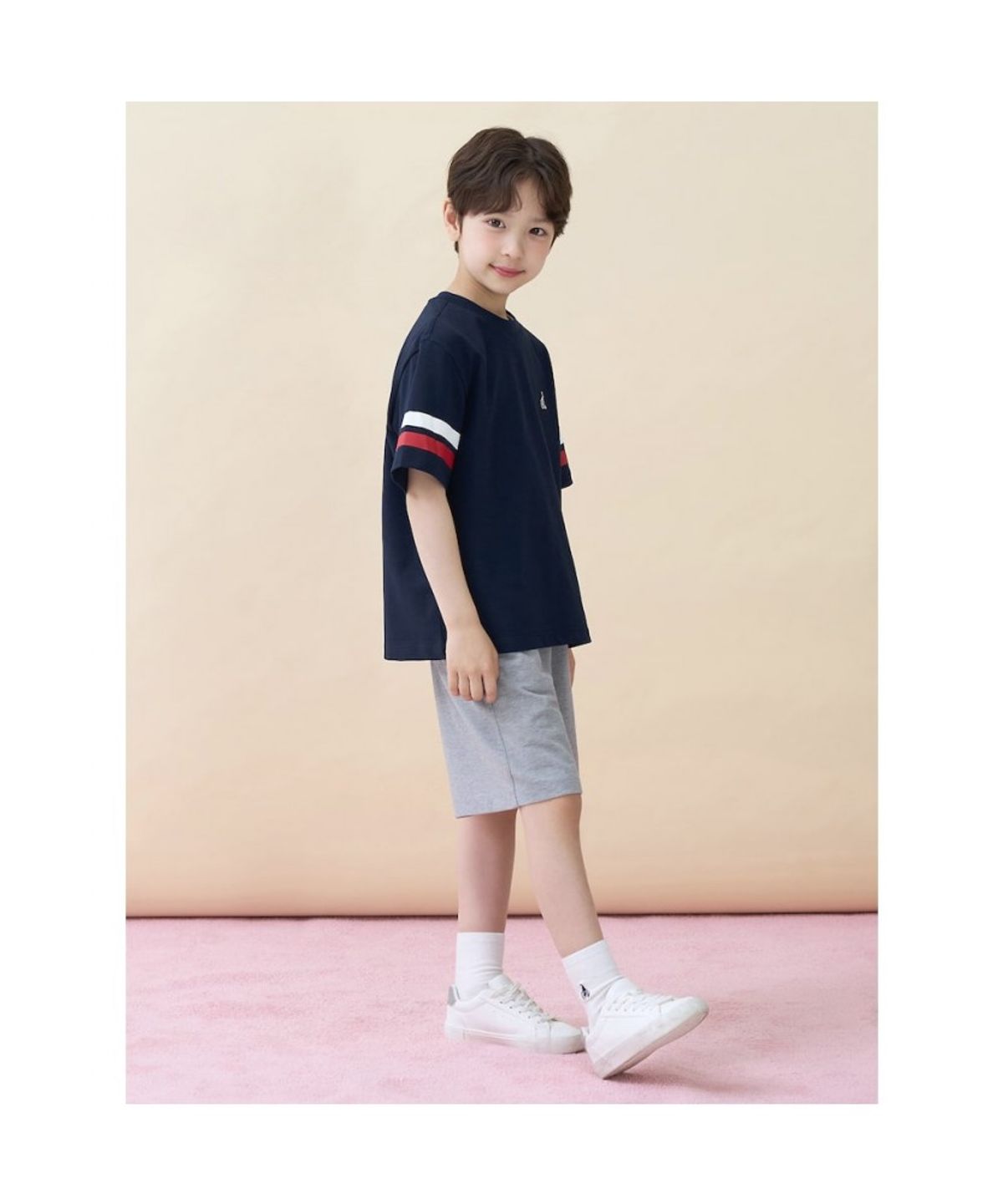 빈폴 키즈(BEANPOLE KIDS) 피케 반소매 상하세트  네이비 (BI6342U07R)