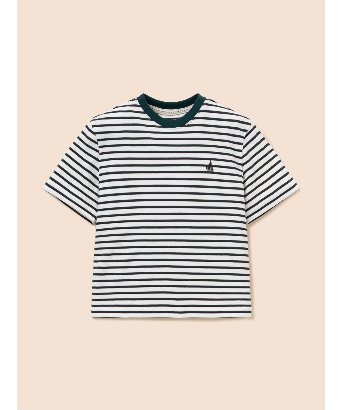 빈폴 키즈(BEANPOLE KIDS) 멀티 스트라이프 반소매 티셔츠  그린 (BI6342U10M)