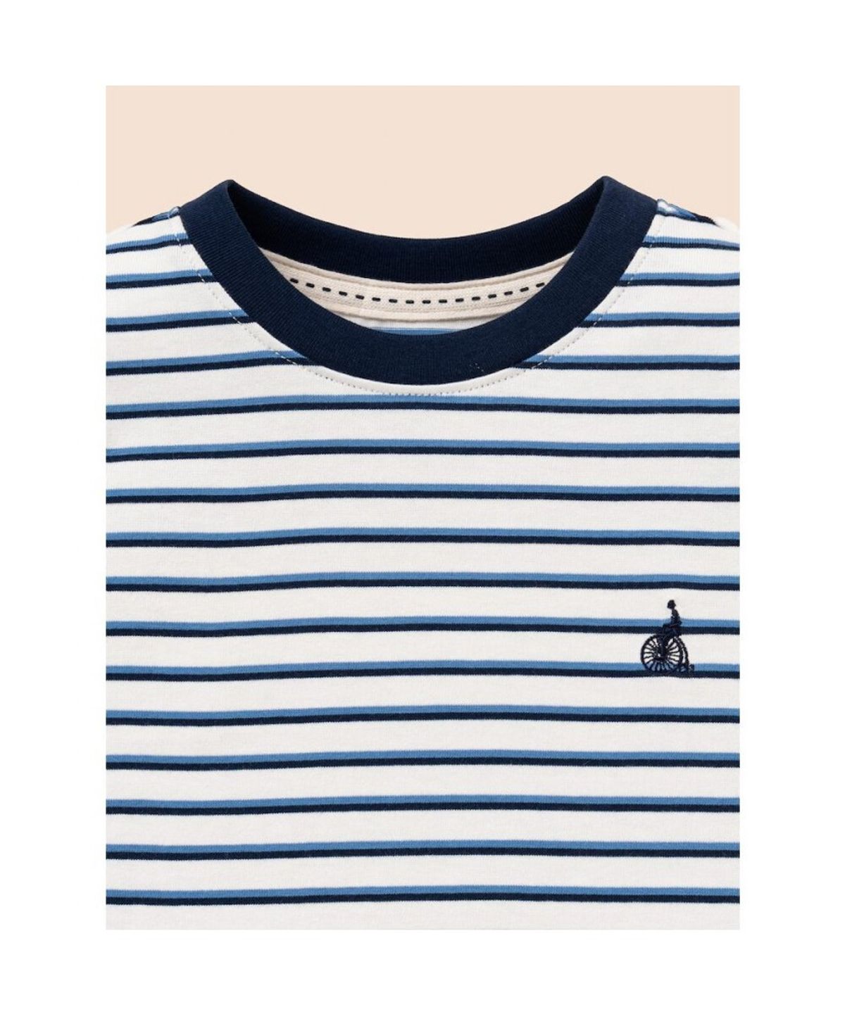 빈폴 키즈(BEANPOLE KIDS) 멀티 스트라이프 반소매 티셔츠  블루 (BI6342U10P)