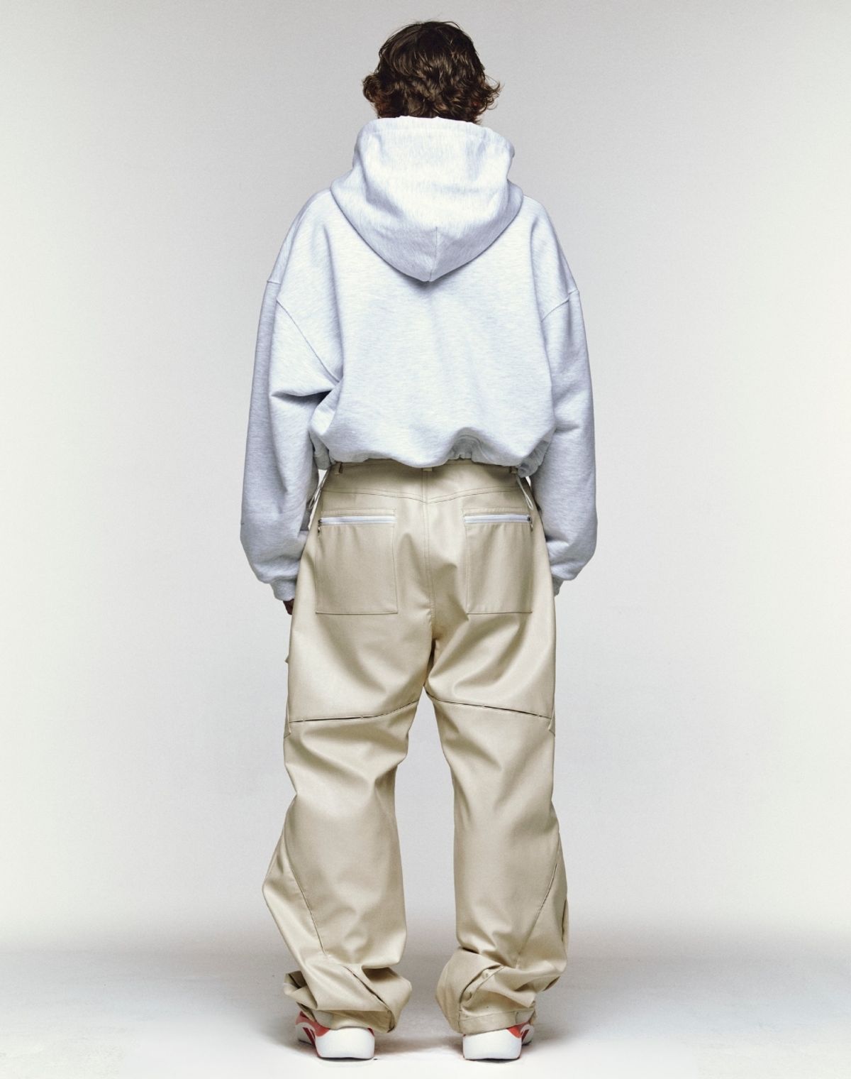 오디너리피플(ORDINARY PEOPLE) RE : New Destroy Crop Hood Zip-Up [MELANGE]