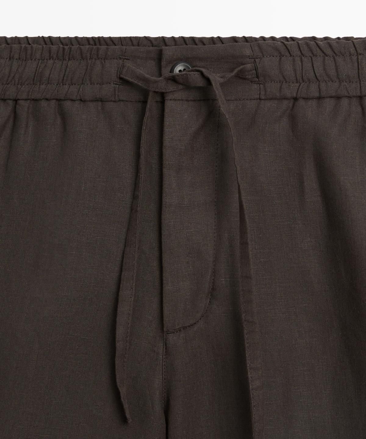 마시모두띠(MASSIMO DUTTI) 100% 린넨 버뮤다 쇼츠