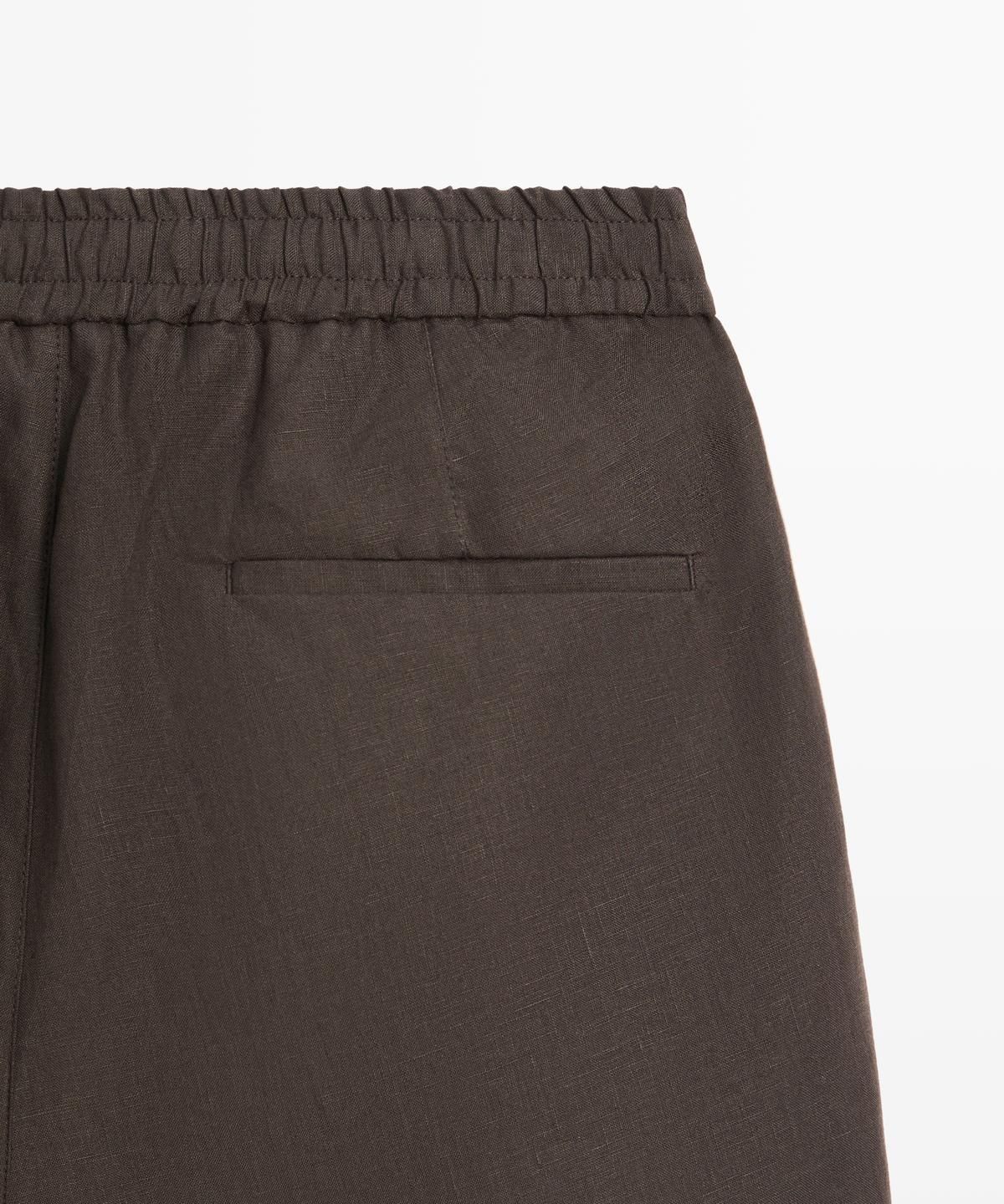 마시모두띠(MASSIMO DUTTI) 100% 린넨 버뮤다 쇼츠