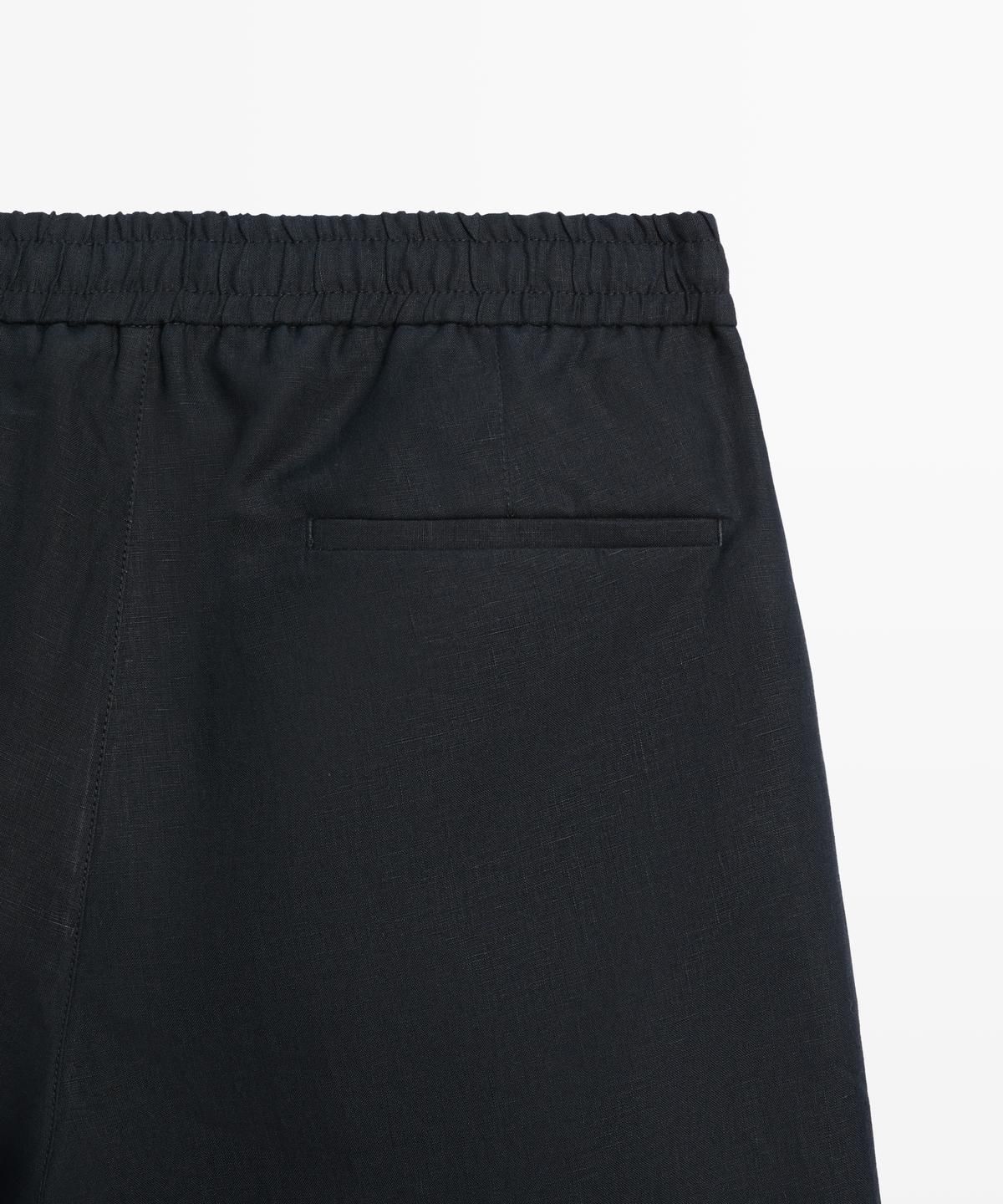 마시모두띠(MASSIMO DUTTI) 100% 린넨 버뮤다 쇼츠