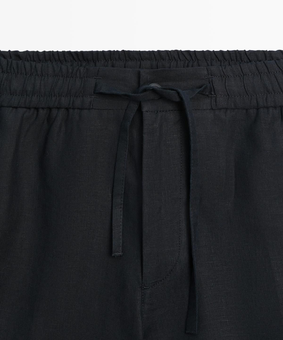 마시모두띠(MASSIMO DUTTI) 100% 린넨 버뮤다 쇼츠