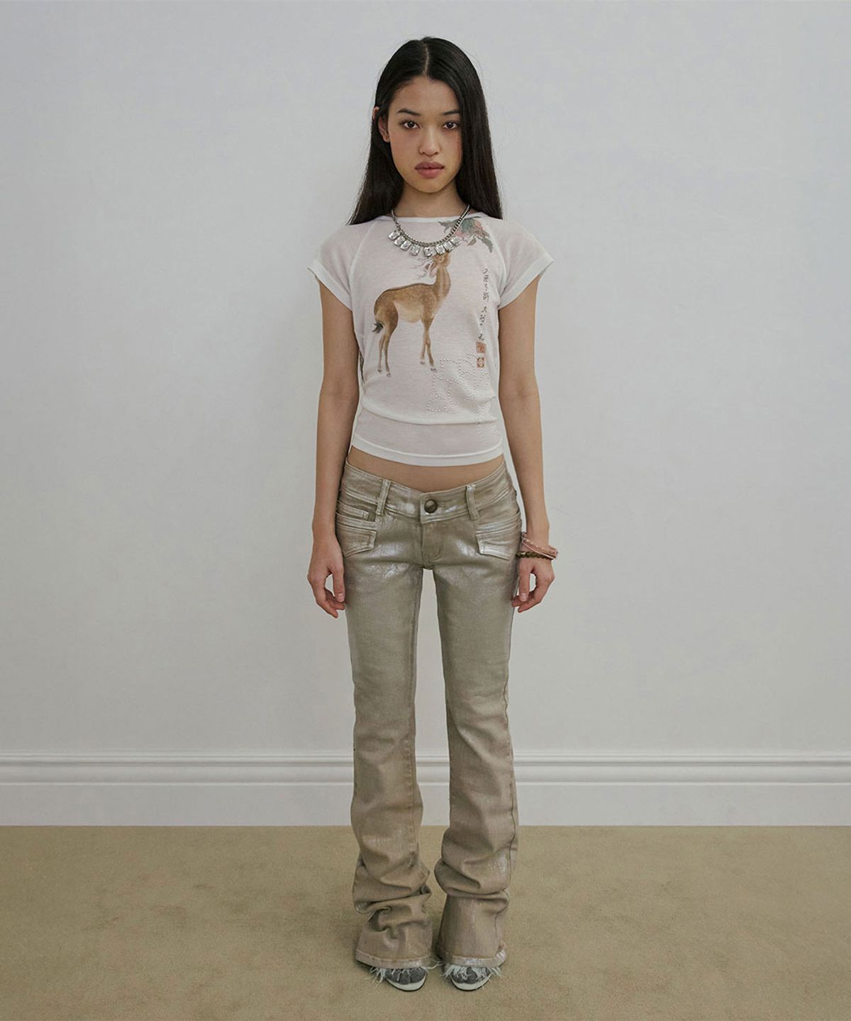스컬프터(SCULPTOR) Zen Deer Tee White