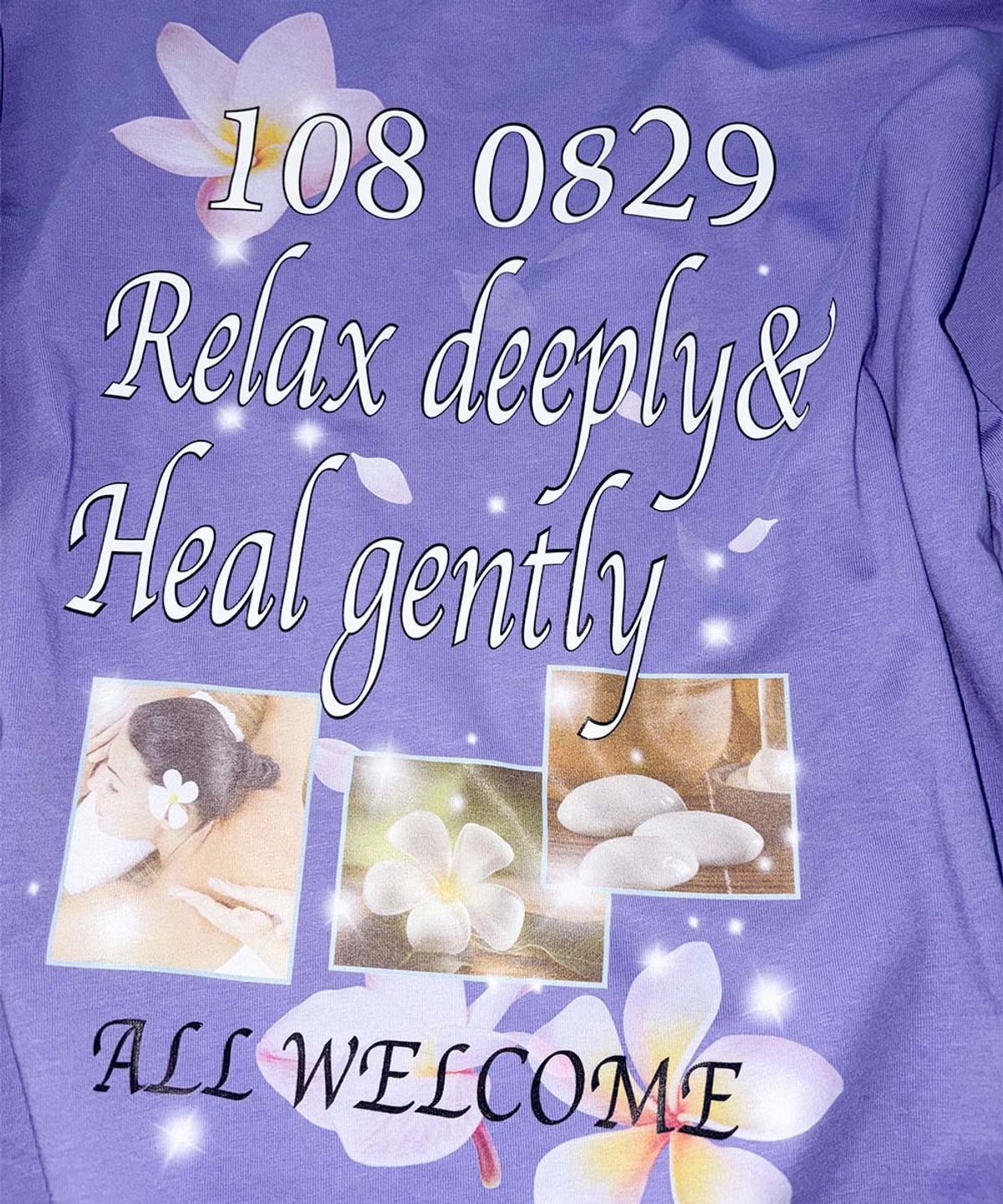 스컬프터(SCULPTOR) Healing Off-Shoulder Tee Purple