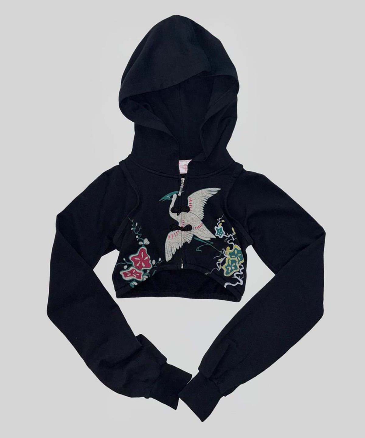 스컬프터(SCULPTOR) Zen Crop Hooded Zip-Up Black
