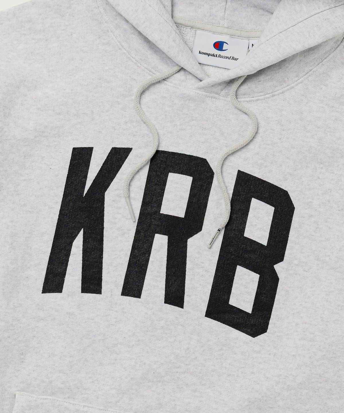 챔피온(CHAMPION) 챔피온 X 콤팩트레코드바 빅 로고 후드 티셔츠 Light Grey