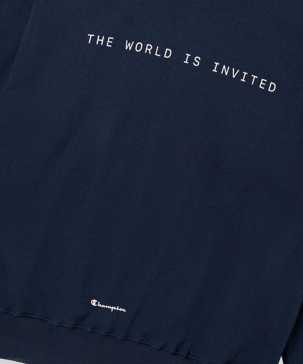 챔피온(CHAMPION) 챔피온 X 콤팩트레코드바 빅 로고 후드 티셔츠 Navy