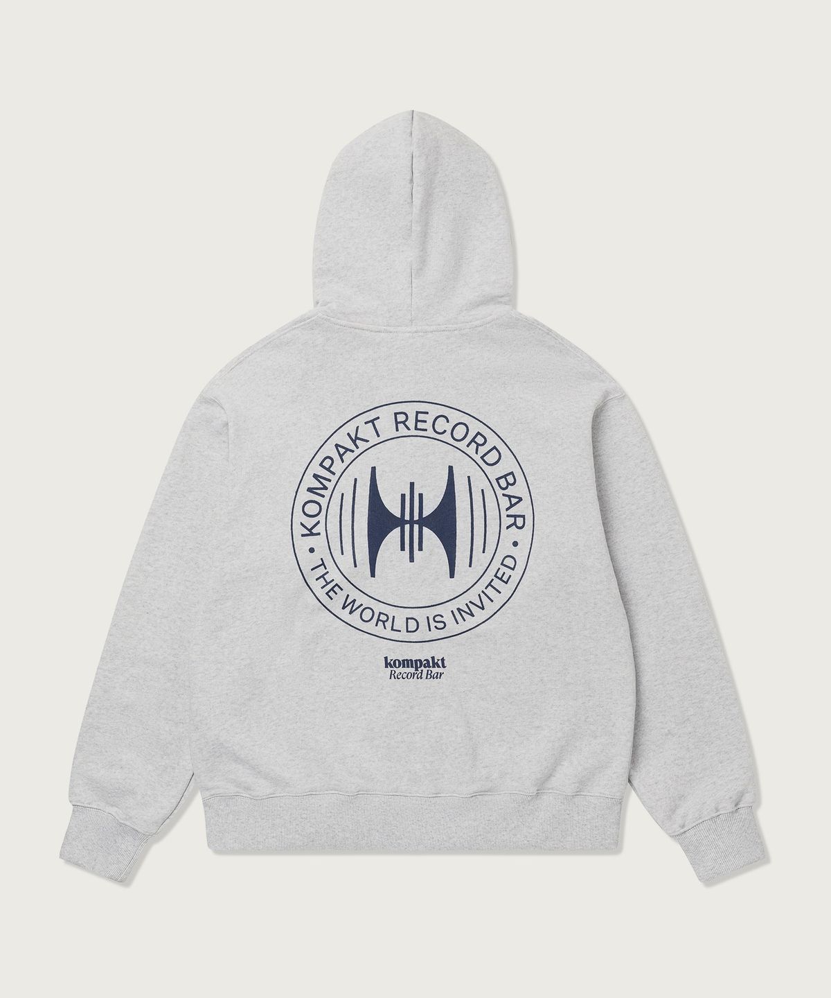 챔피온(CHAMPION) 챔피온 X 콤팩트레코드바 스피커 로고 후드 집업 Light Grey