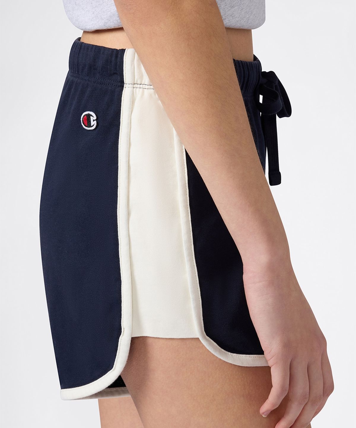 챔피온(CHAMPION) 여성 배색 돌핀 쇼츠 Navy