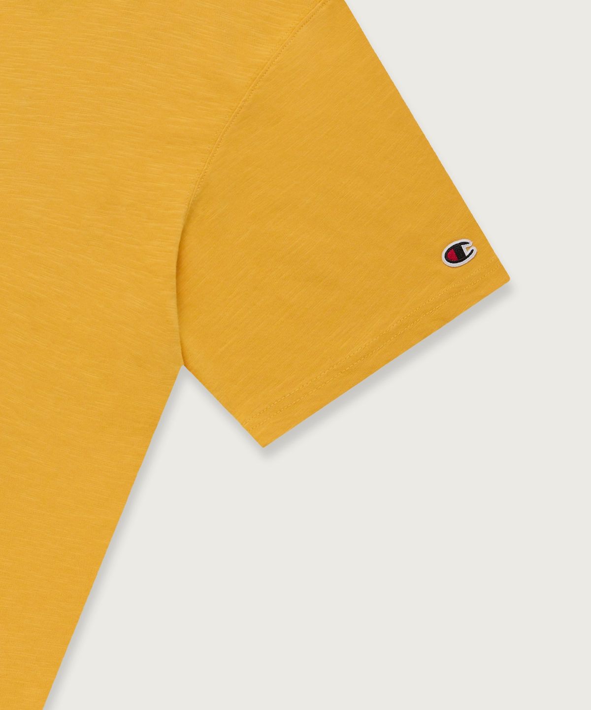 챔피온(CHAMPION) 서핑 슬럽 프린트 티셔츠 Yellow