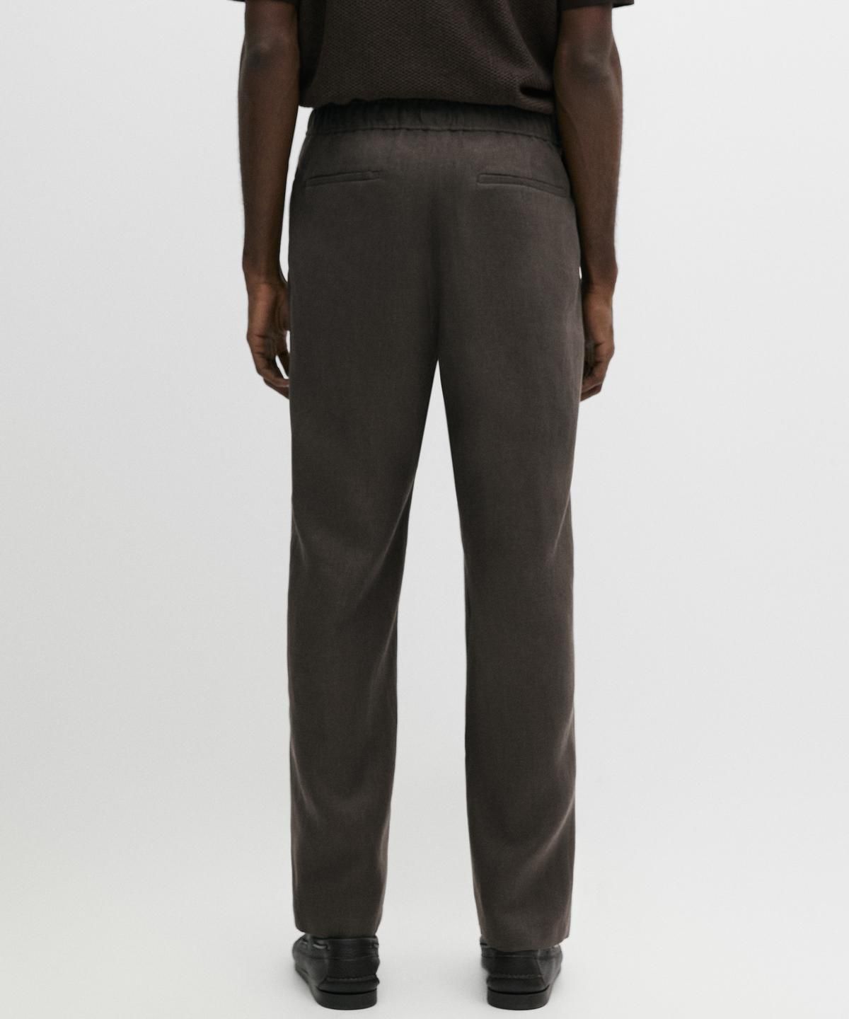 마시모두띠(MASSIMO DUTTI) 린넨 조거핏 팬츠