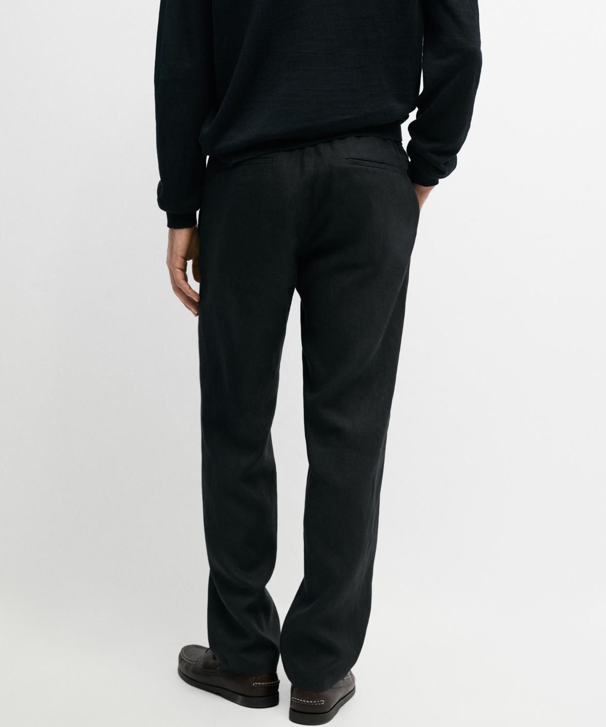 마시모두띠(MASSIMO DUTTI) 린넨 조거핏 팬츠