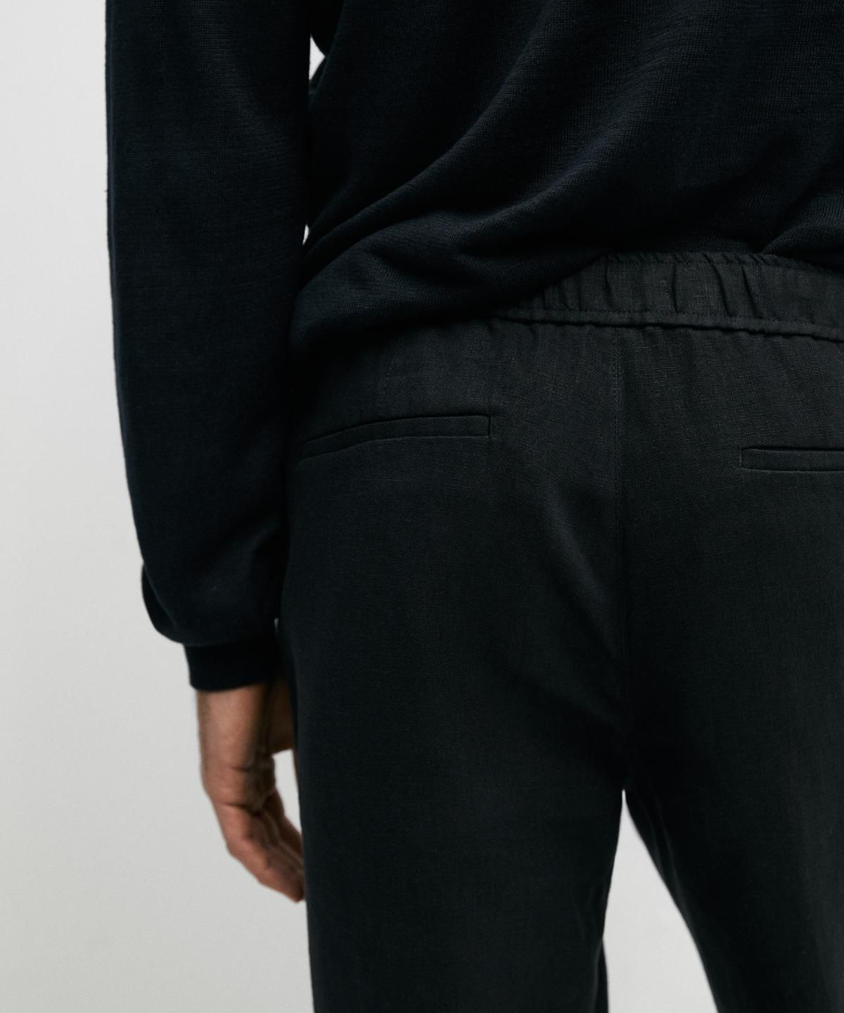 마시모두띠(MASSIMO DUTTI) 린넨 조거핏 팬츠