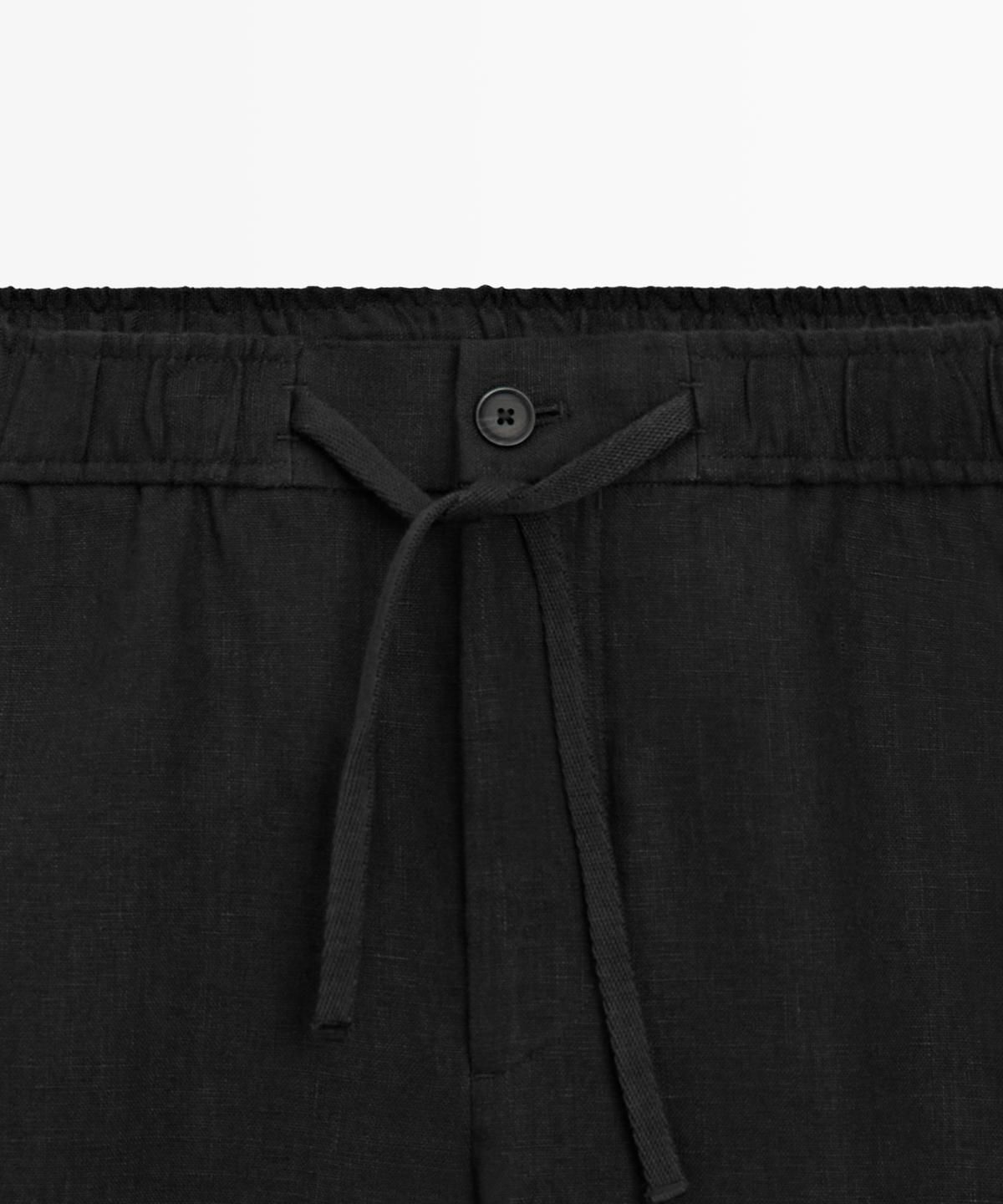 마시모두띠(MASSIMO DUTTI) 린넨 조거핏 팬츠
