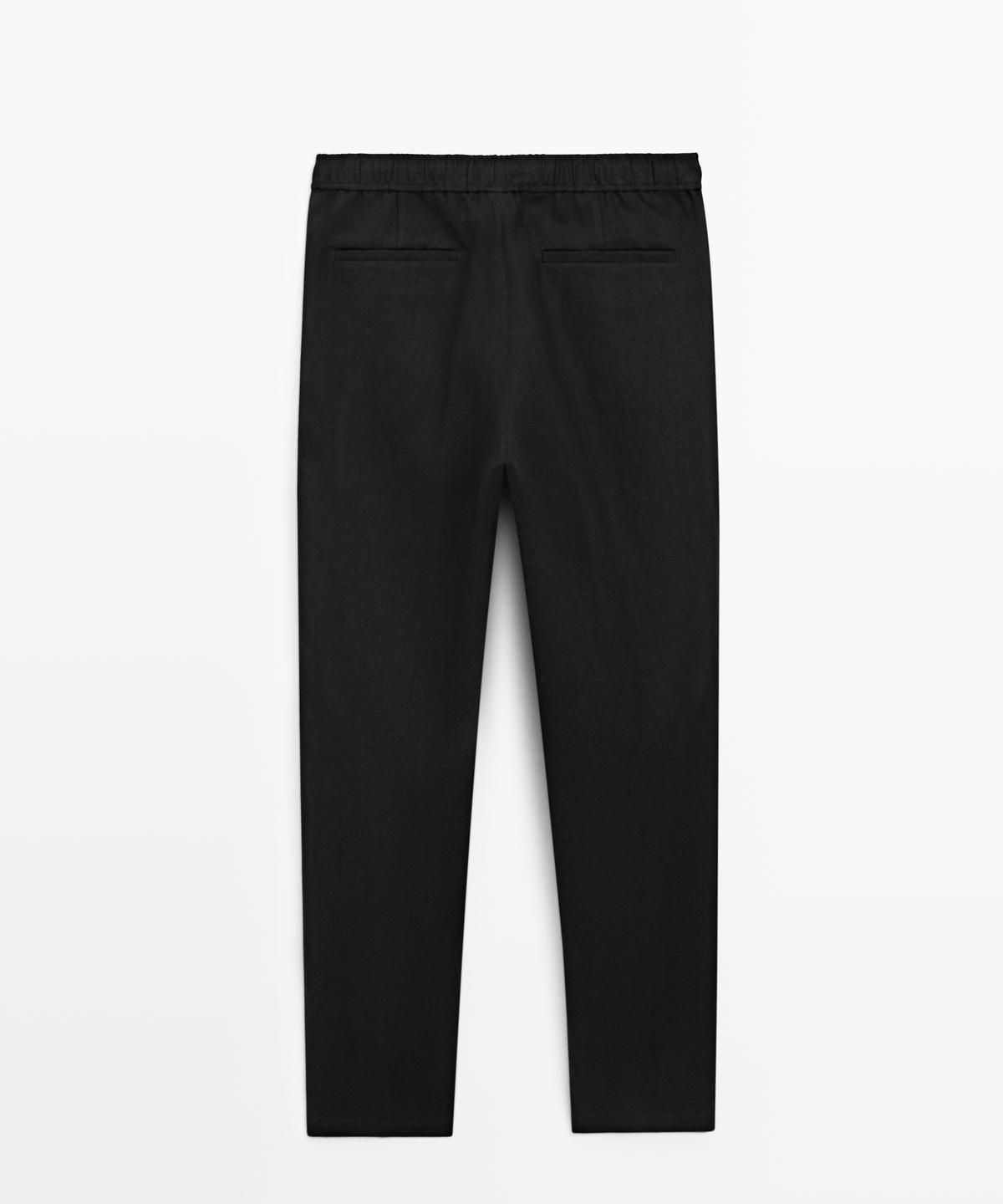 마시모두띠(MASSIMO DUTTI) 린넨 조거핏 팬츠