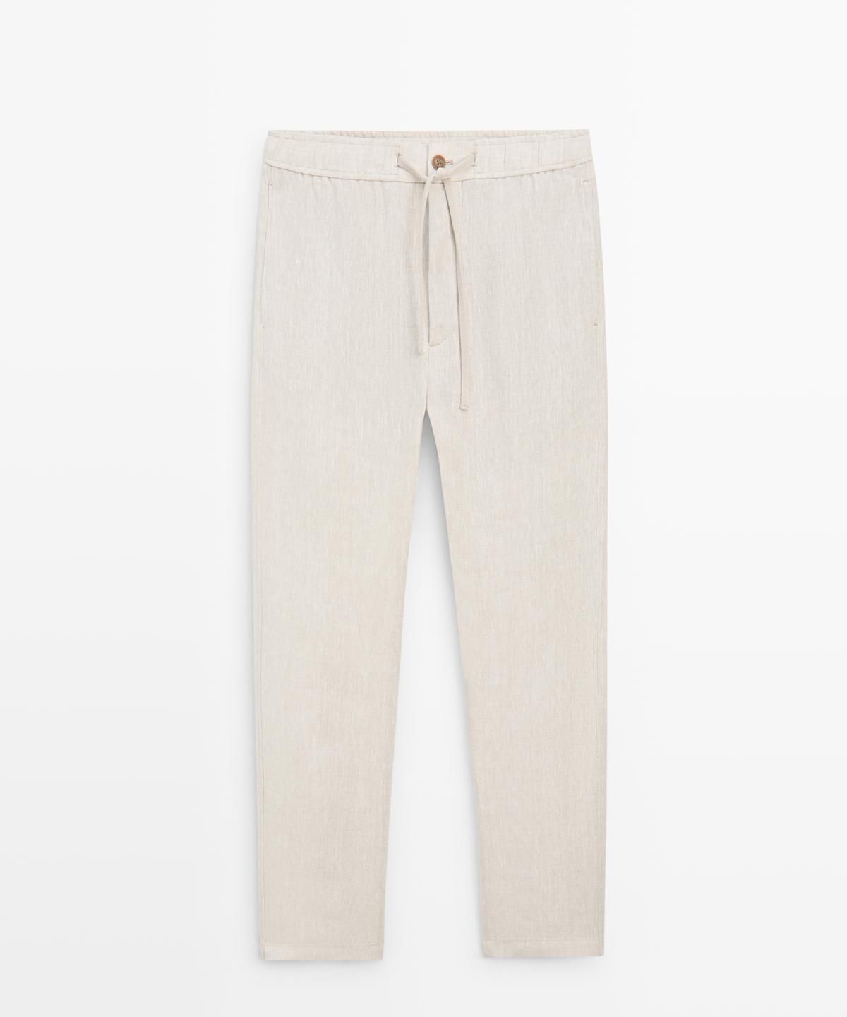 마시모두띠(MASSIMO DUTTI) 린넨 조거핏 팬츠