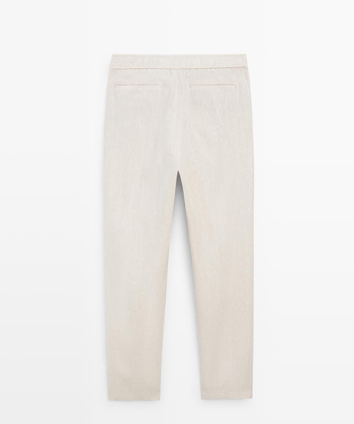 마시모두띠(MASSIMO DUTTI) 린넨 조거핏 팬츠