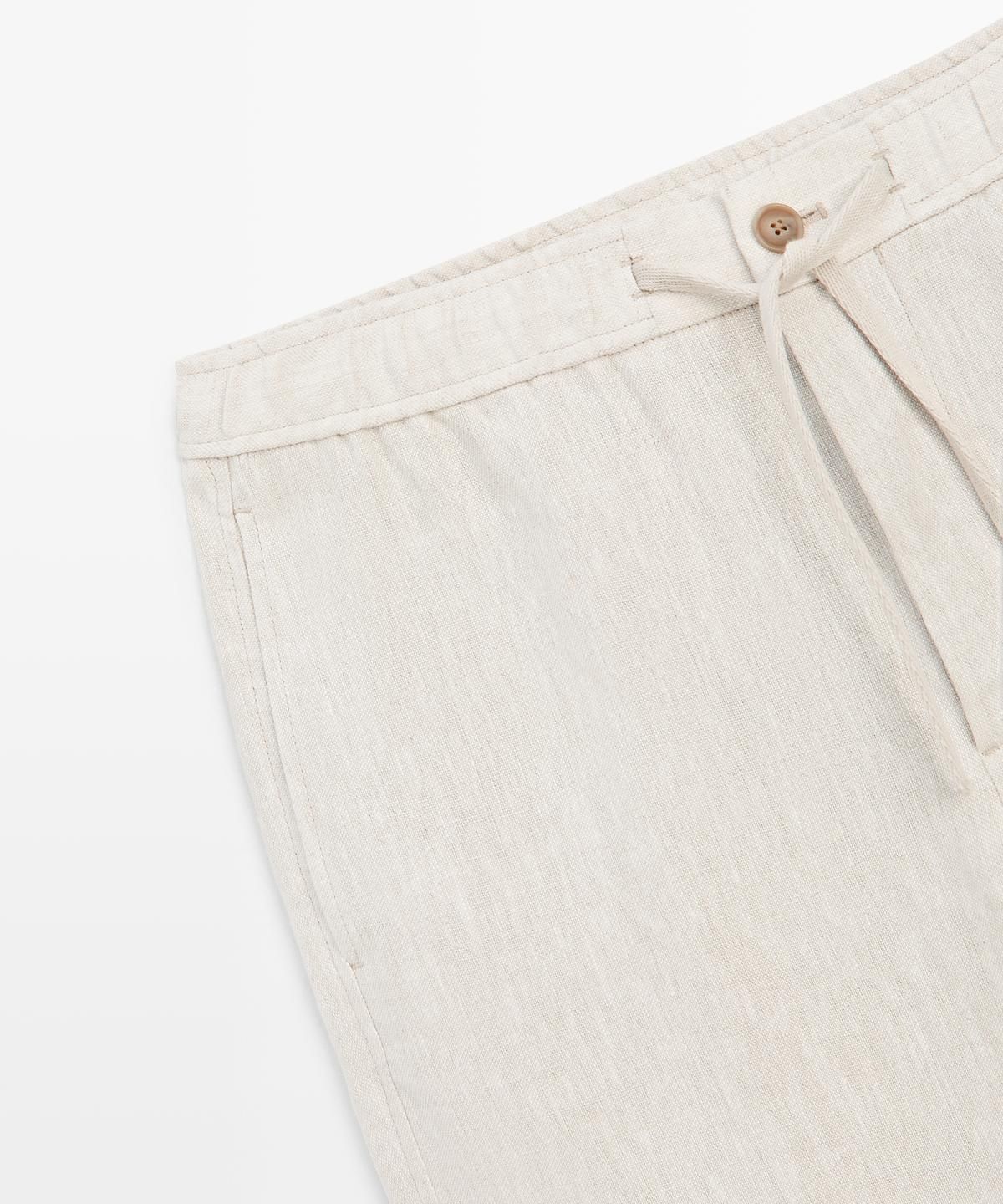 마시모두띠(MASSIMO DUTTI) 린넨 조거핏 팬츠