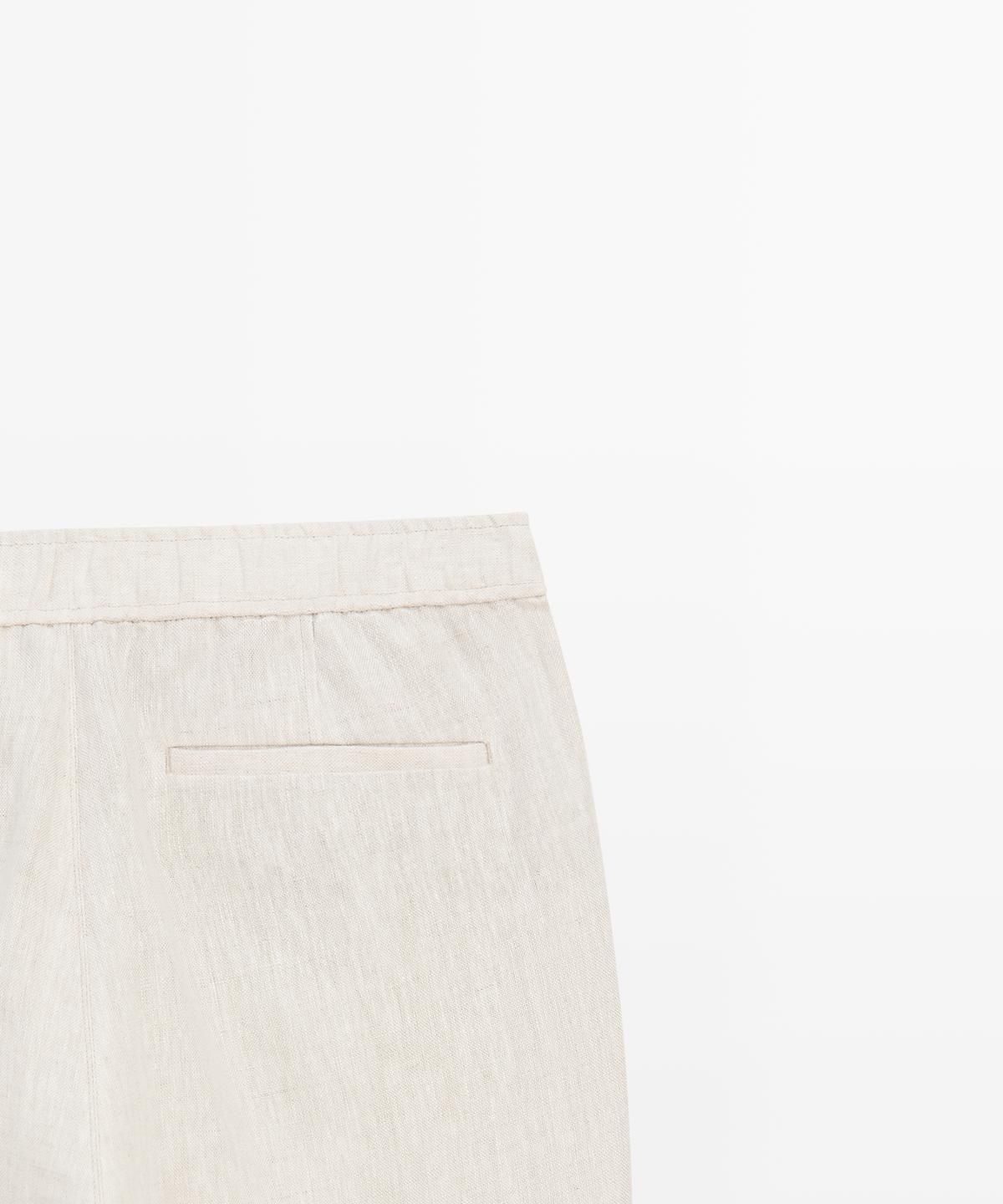 마시모두띠(MASSIMO DUTTI) 린넨 조거핏 팬츠