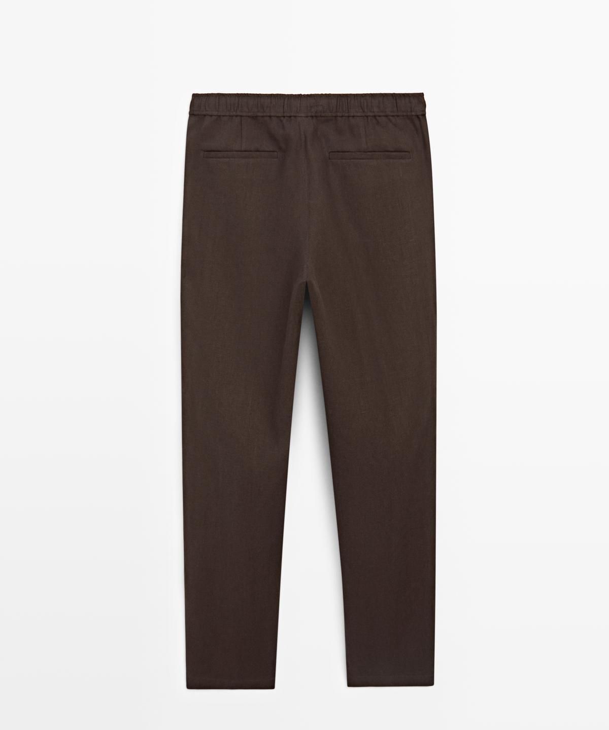 마시모두띠(MASSIMO DUTTI) 린넨 조거핏 팬츠