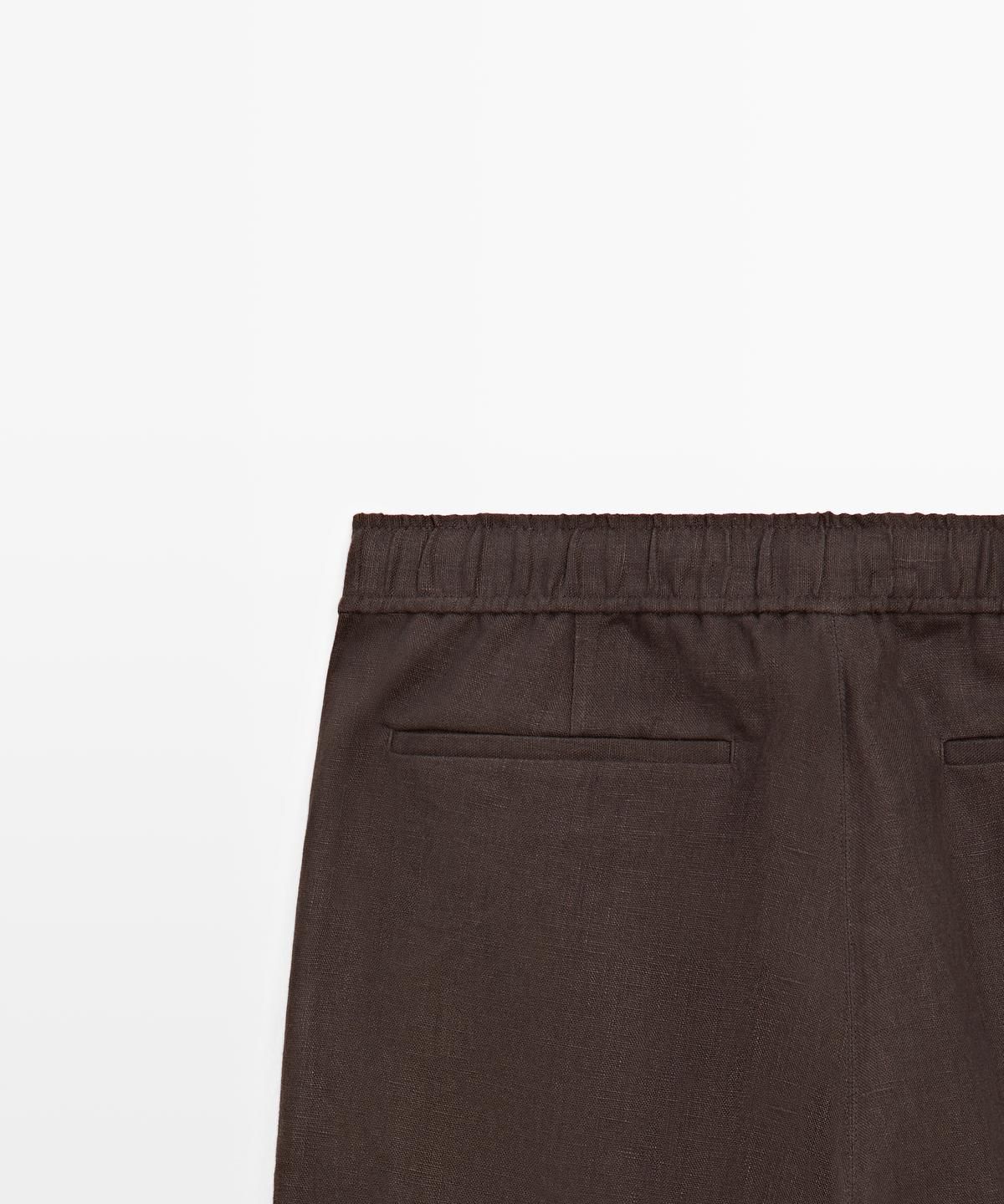마시모두띠(MASSIMO DUTTI) 린넨 조거핏 팬츠