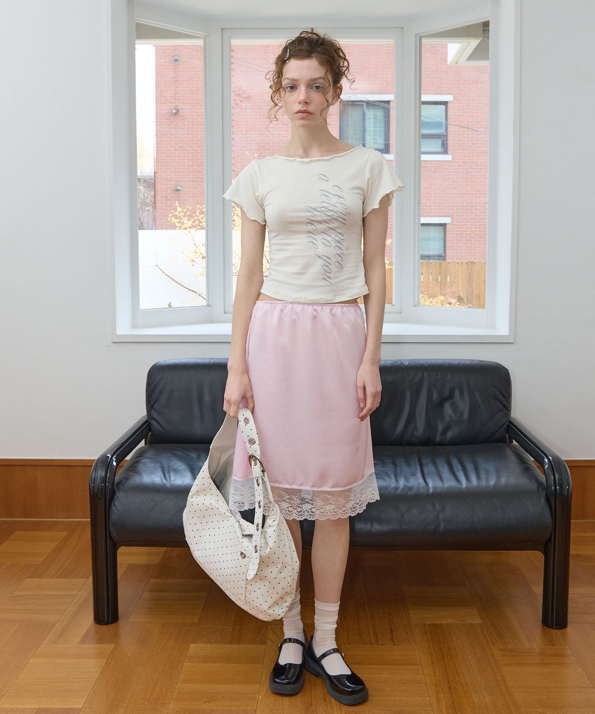 레터리(LETERIE) LAYERED LACE SKIRT_PINK