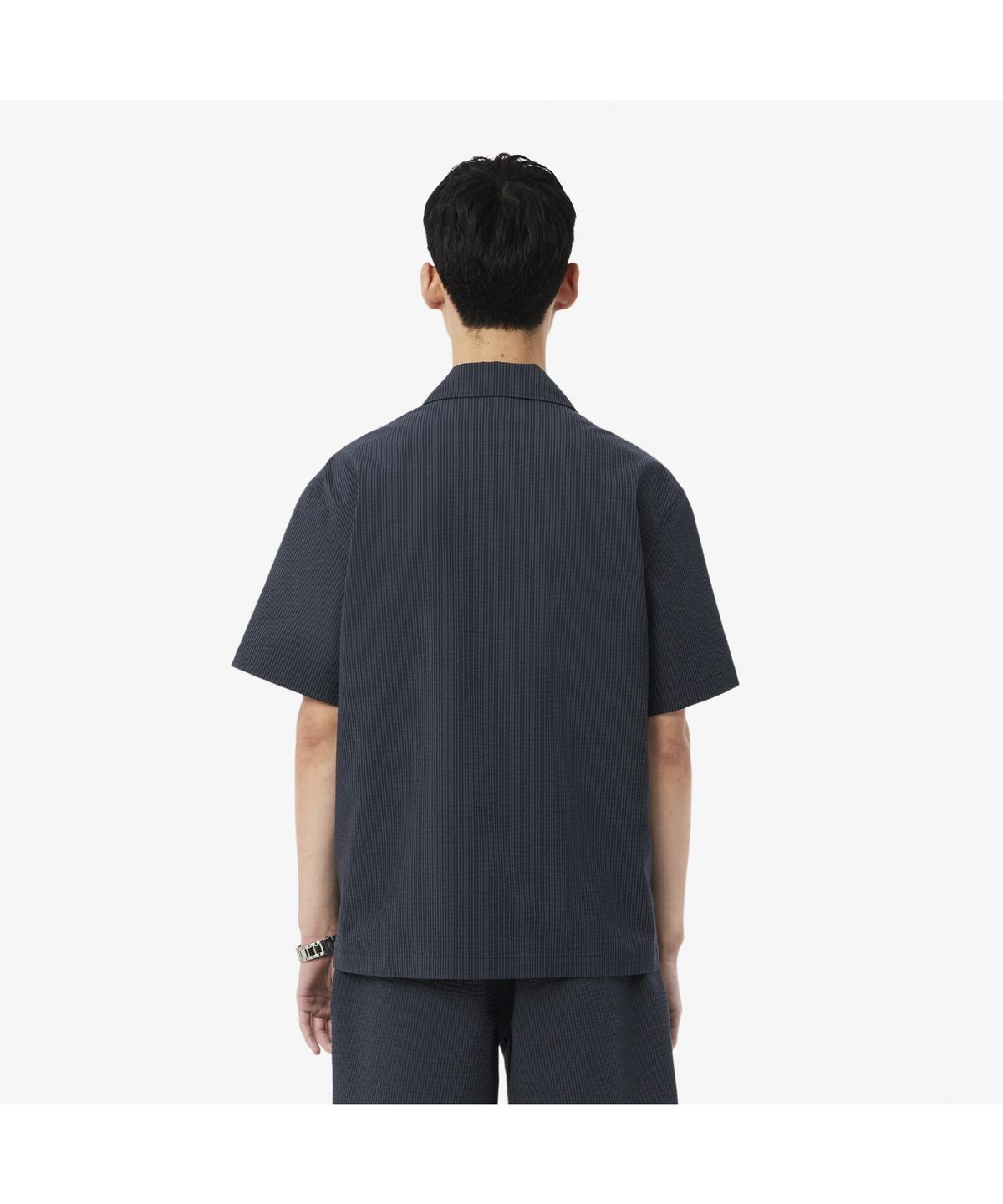 라코스테(LACOSTE) 남성 하와이안 카라 시어서커 반팔 셔츠 CH2355-56G 4CI