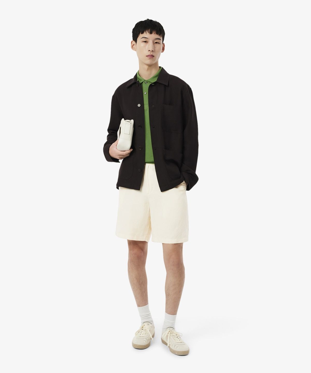 라코스테(LACOSTE) 남성 린넨 혼방 밴딩 쇼츠 GH2628-56G 056