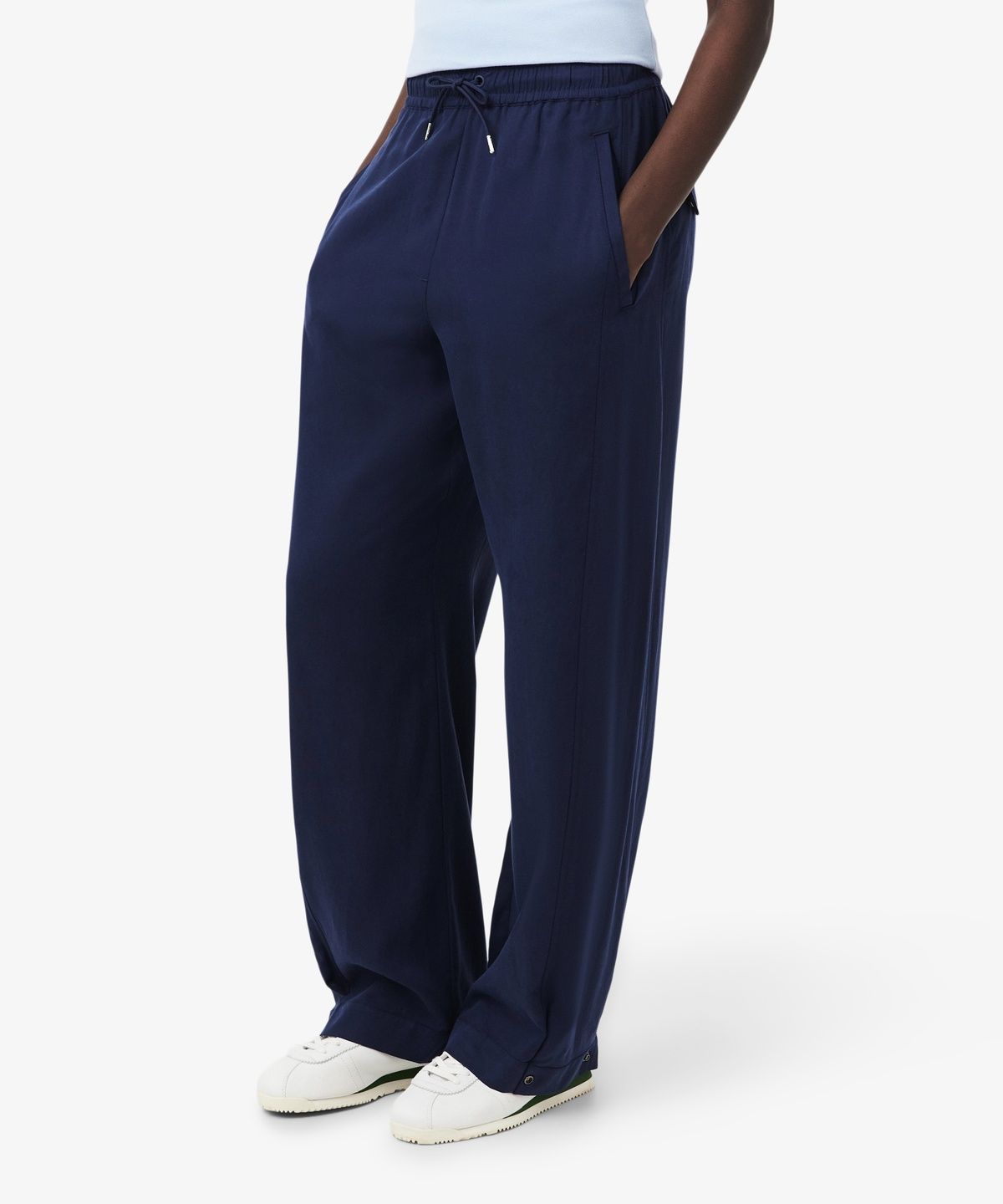 라코스테(LACOSTE) 여성 린넨 블렌디드 캐주얼 트랙팬츠 HF6777-56G 166