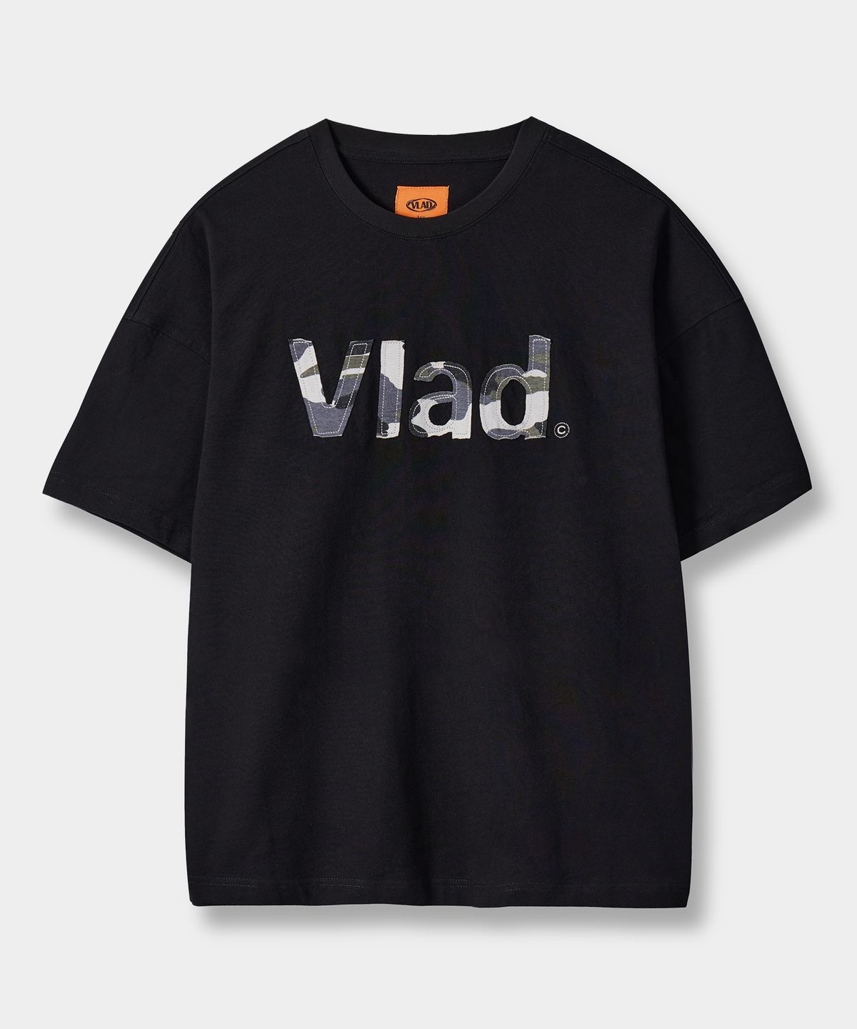디미트리블랙(DIMITRI BLACK) VLAD 컷오프 아플리케 반팔 티셔츠_4 COLOR