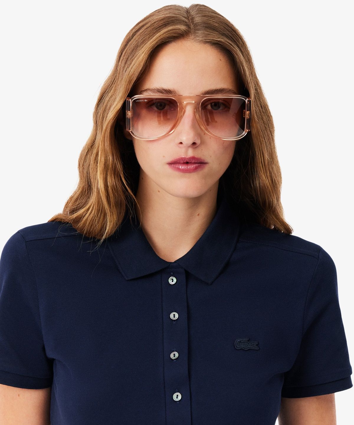 라코스테(LACOSTE) 여성 슬림핏 미니피케 폴로드레스 EF5473-56G 166