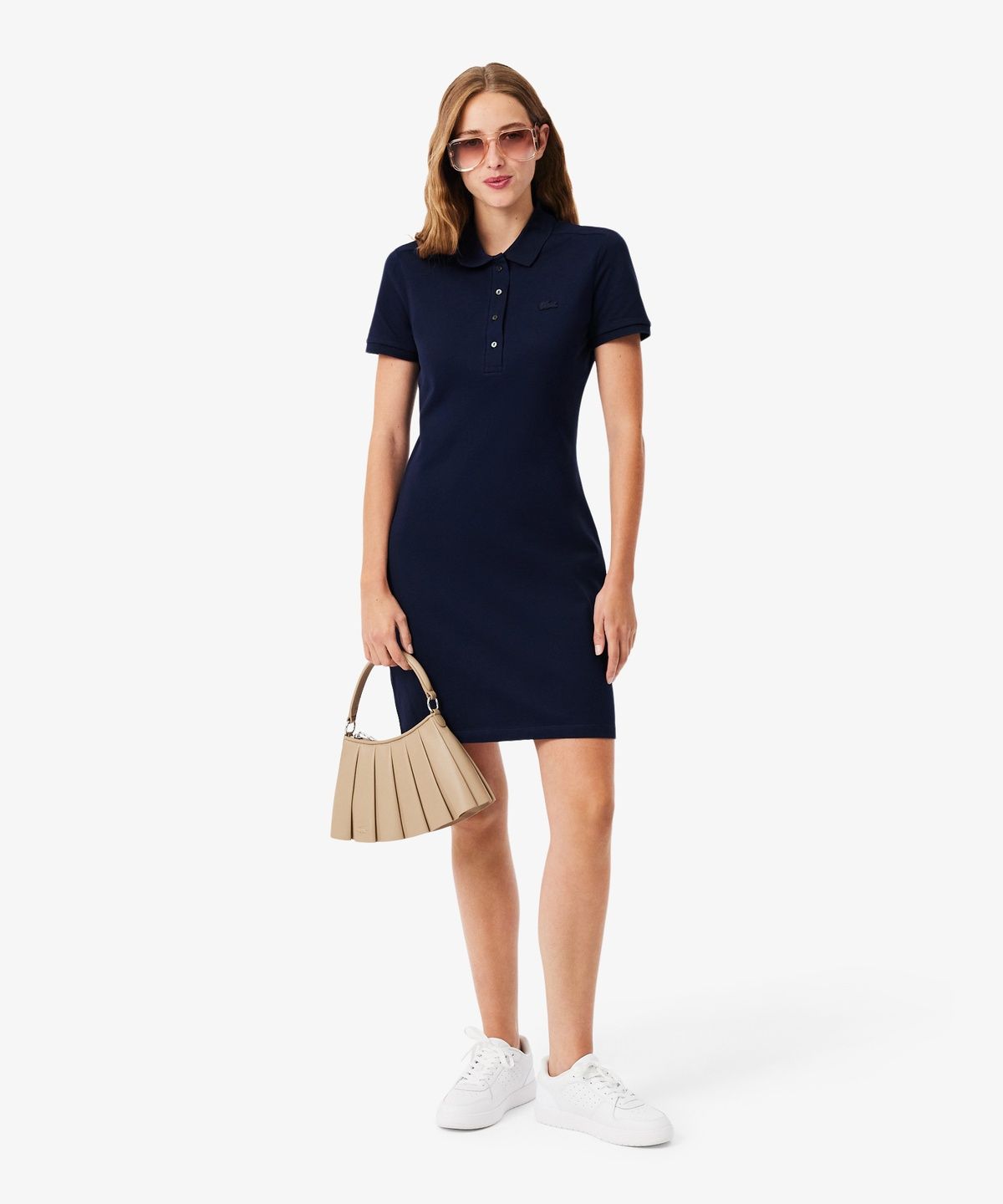 라코스테(LACOSTE) 여성 슬림핏 미니피케 폴로드레스 EF5473-56G 166