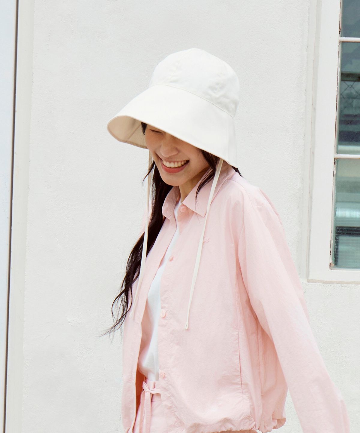 라코스테(LACOSTE) 여성 2WAY 와이드 버킷햇 RK223E-56G 056