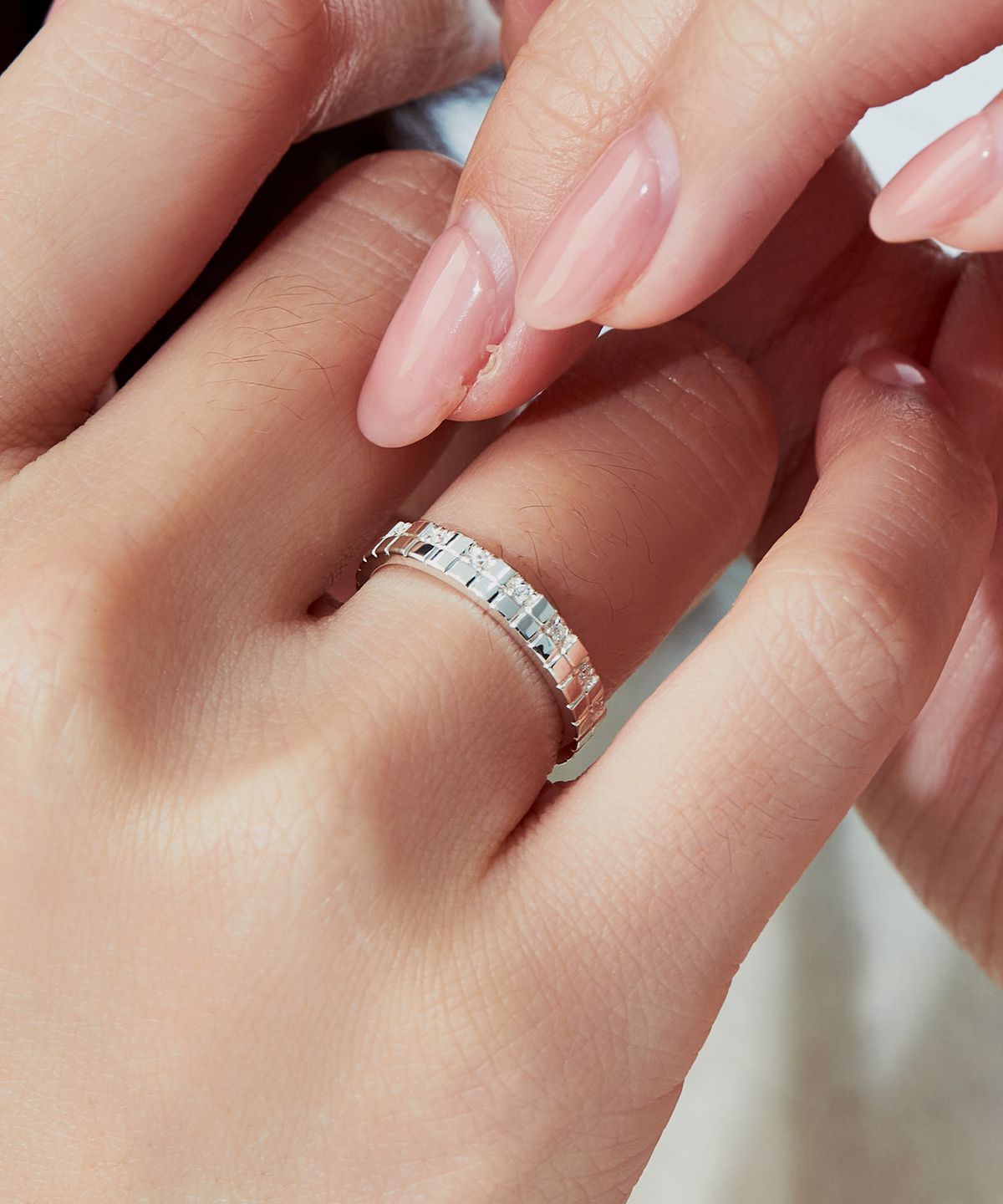 엘렌쥬얼리(HELENE JEWELRY) 925 실버 콰트로 스퀘어 미스 링 은 반지