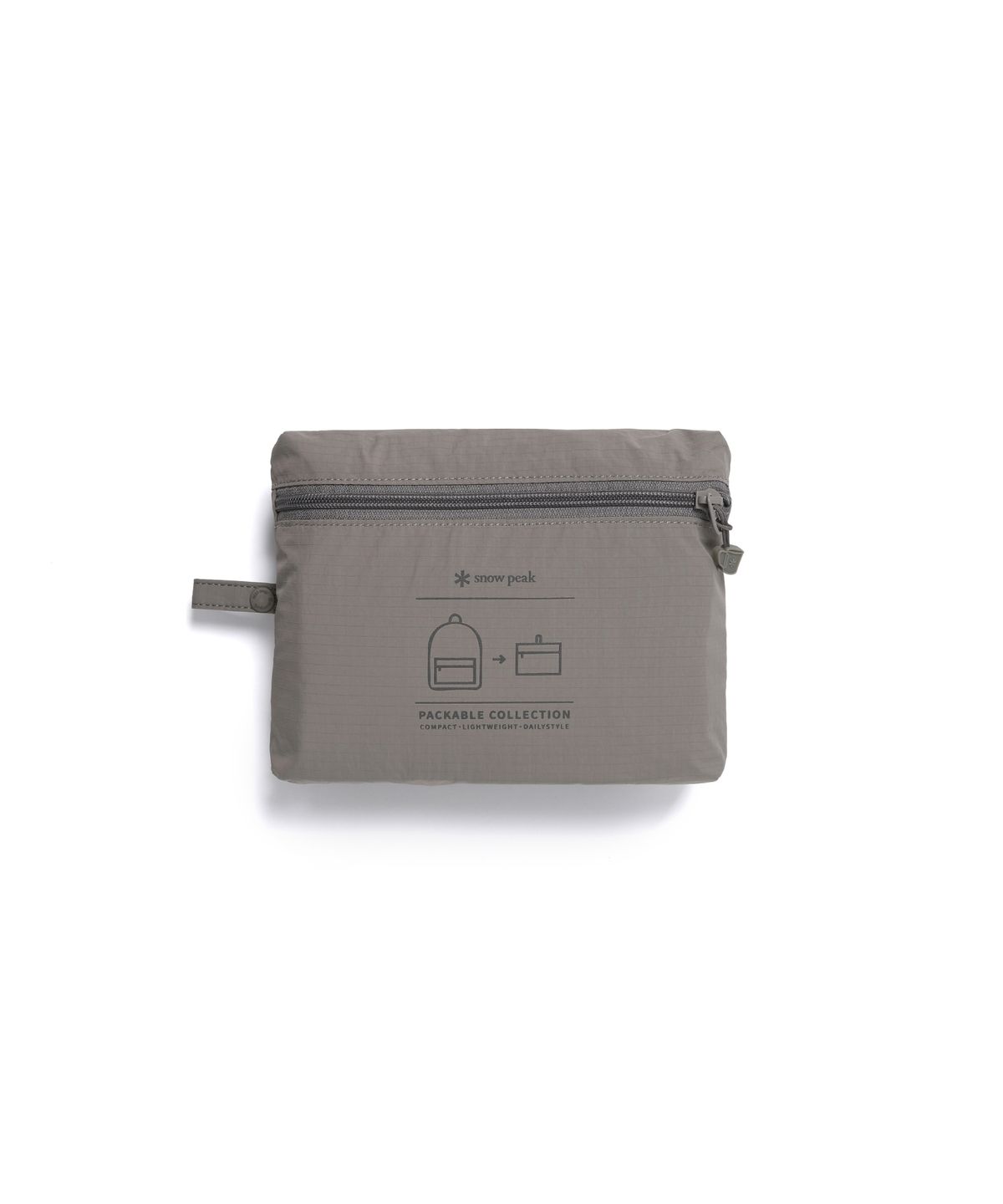 스노우피크 어패럴(SNOWPEAK APPAREL) 프로 라이트경량 패커블 백팩 15L (S26MUTBP70) Vintage Gray
