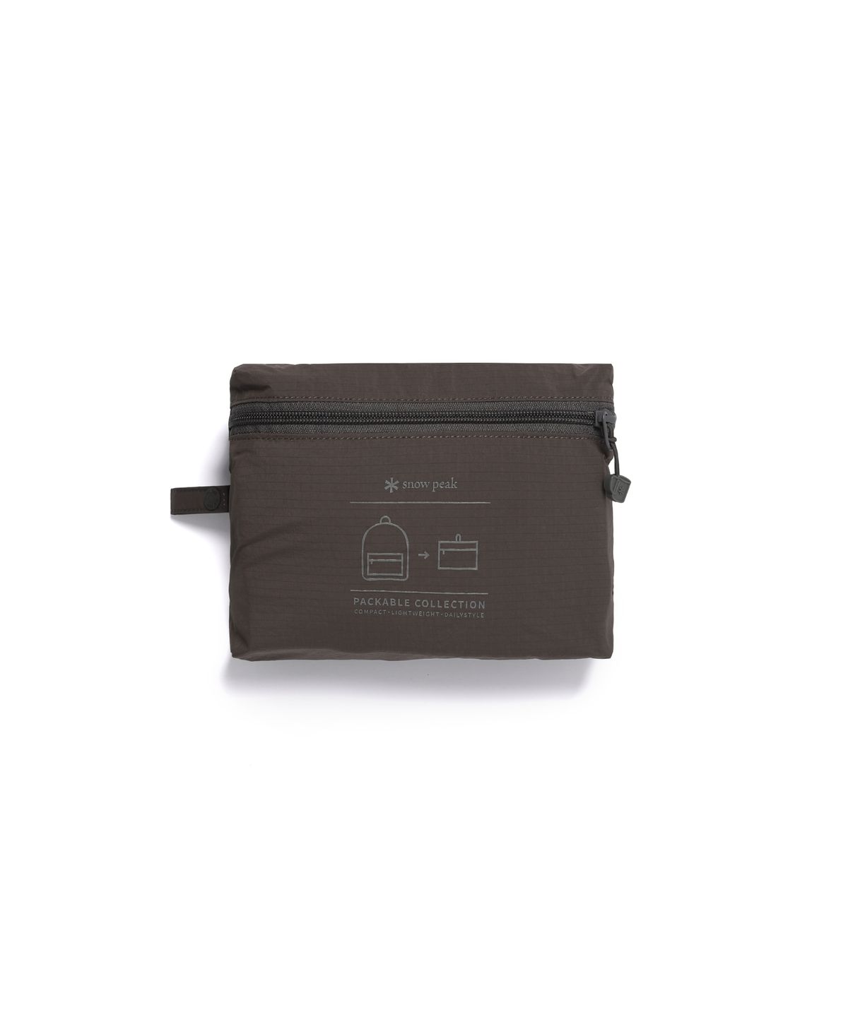 스노우피크 어패럴(SNOWPEAK APPAREL) 프로 라이트 경량 패커블 백팩 15L (S26MUTBP70) Chocolate Khaki