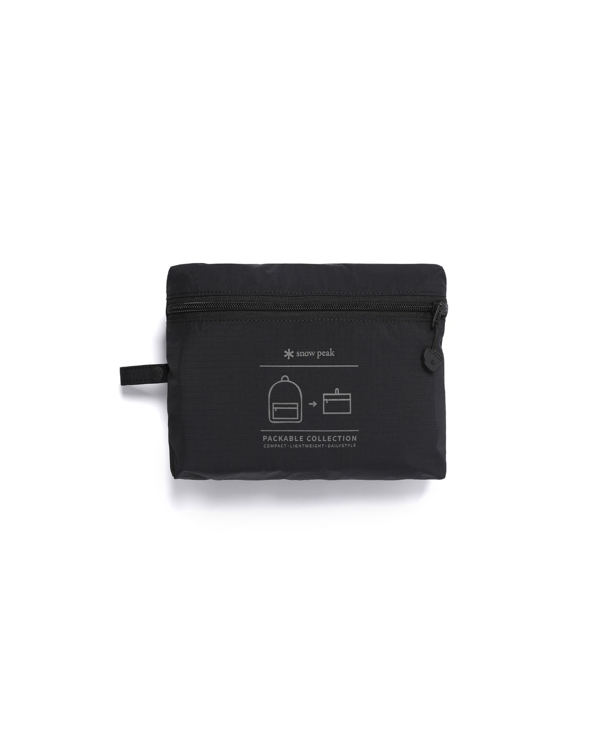 스노우피크 어패럴(SNOWPEAK APPAREL) 프로 라이트 경량 패커블 백팩 15L (S26MUTBP70) Black