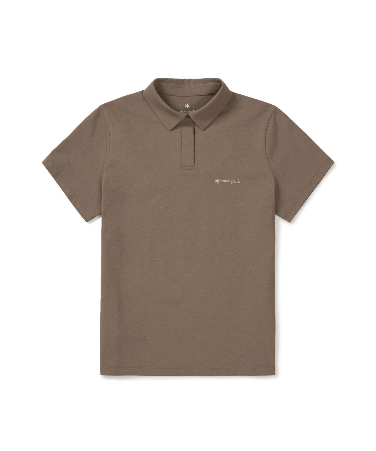 스노우피크 어패럴(SNOWPEAK APPAREL) 퀵드라이 여성 반팔 폴로 티셔츠 (S26MWTPS15) Brown
