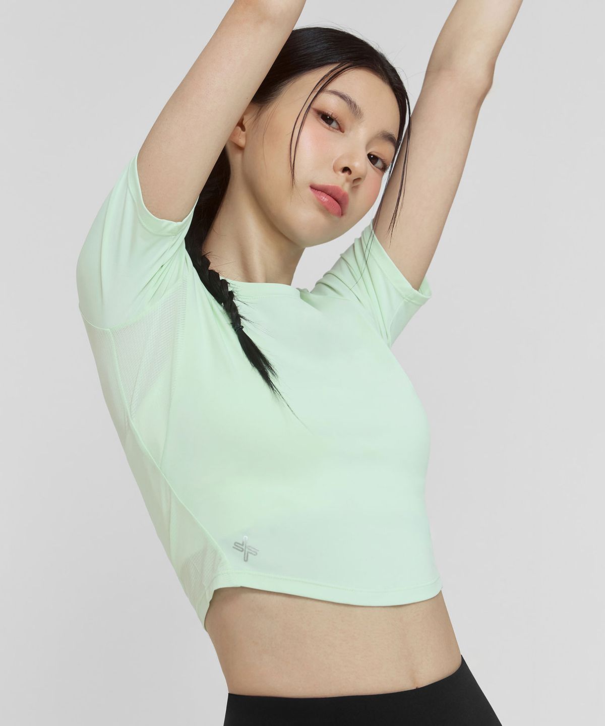 젝시믹스(XEXYMIX) 아이스센트 크롭 숏슬리브 XFK1TS1001