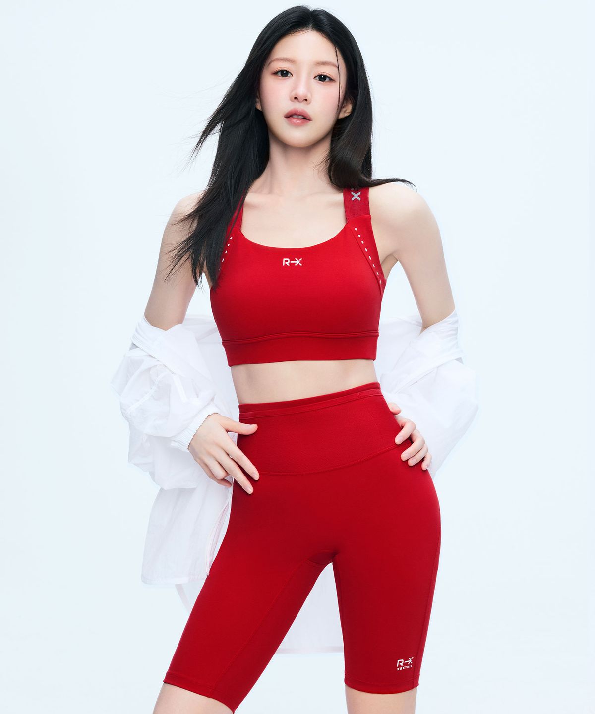 젝시믹스(XEXYMIX) RX 블랙라벨 시그니처 380N 메쉬 포켓 레깅스 5부 XFL1LS1507