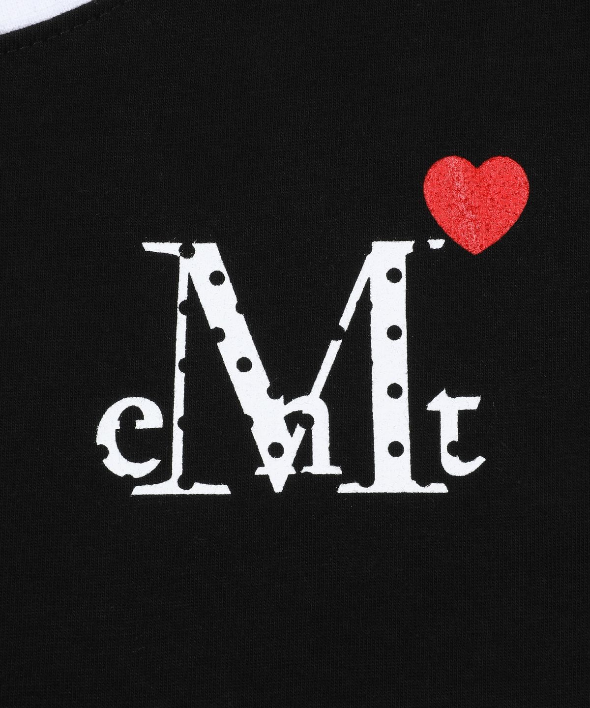 무센트(MUCENT) [키즈] 러브릿츠 미니 하트 로고 링거 반팔 티 (2컬러)