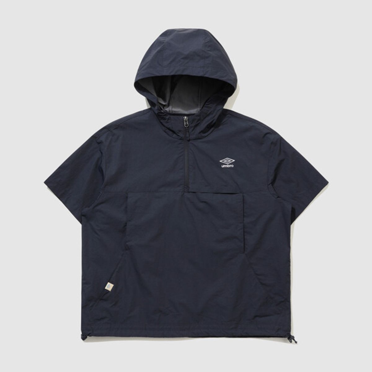 엄브로(UMBRO) 하이웨이 벤틸 후드 반팔 아노락 네이비 UR223CWT41