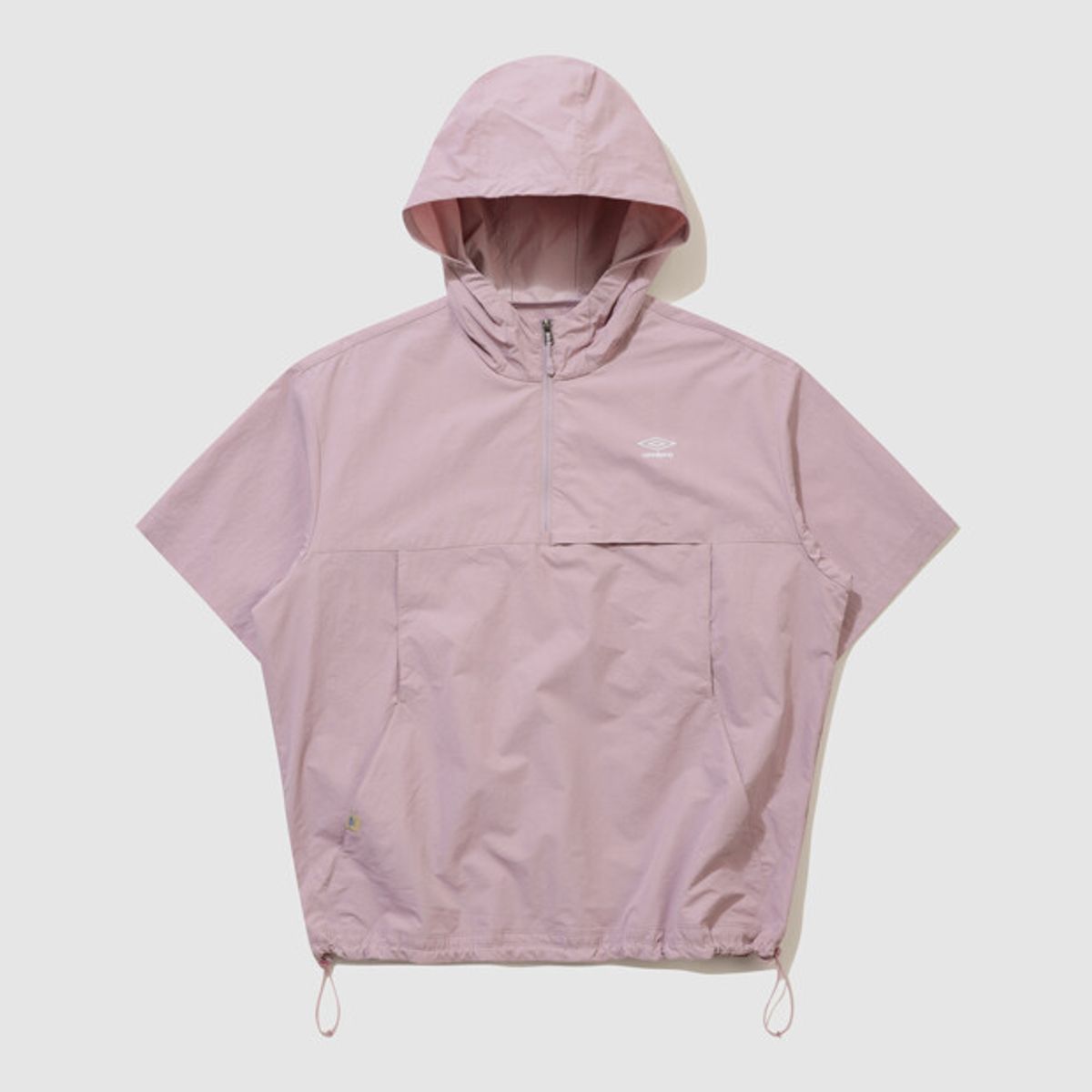 엄브로(UMBRO) 하이웨이 벤틸 후드 반팔 아노락 핑크 UR223CWT41