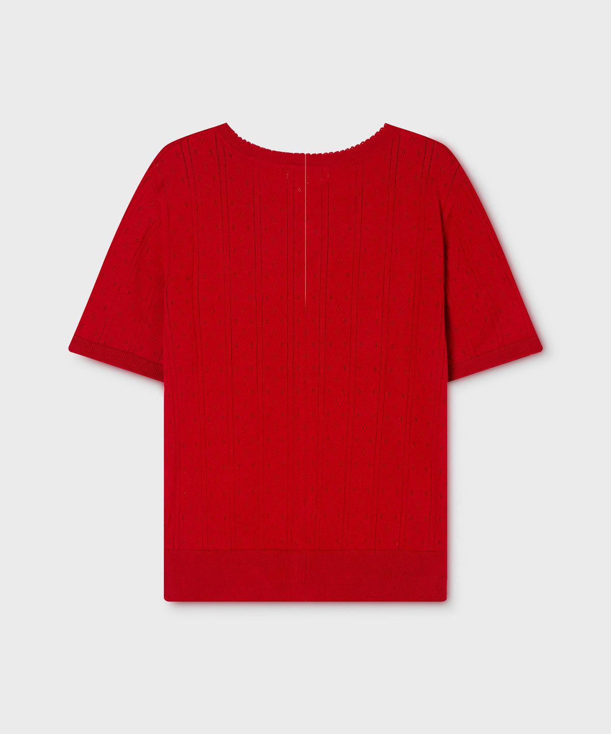 후아유(WHO.A.U) Punching Skashi Short Sleeve Cardigan / WHCKG2522F