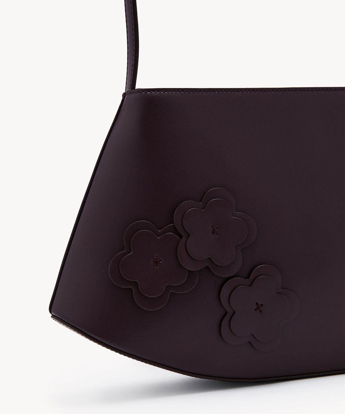 끌라베(CLAVE) 미아 플라워 버건디 토트백 (MIA FLOWER BrurgundyTote Bag)