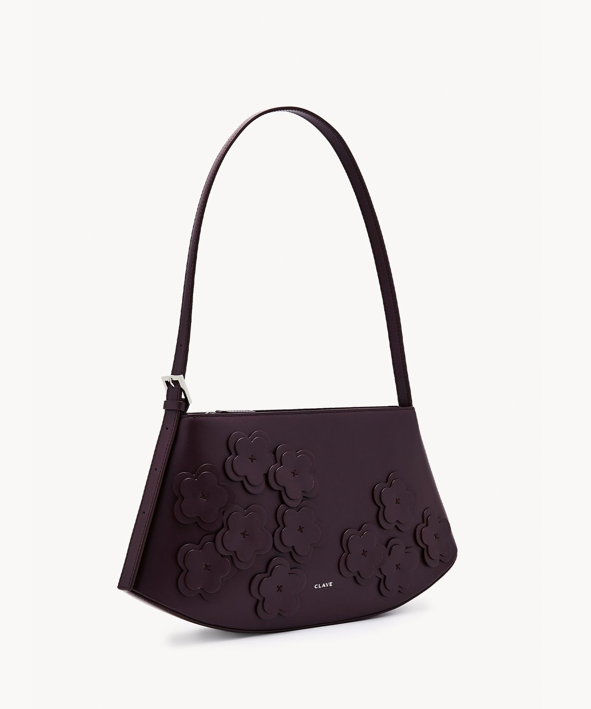 끌라베(CLAVE) 미아 플라워 버건디 토트백 (MIA FLOWER BrurgundyTote Bag)